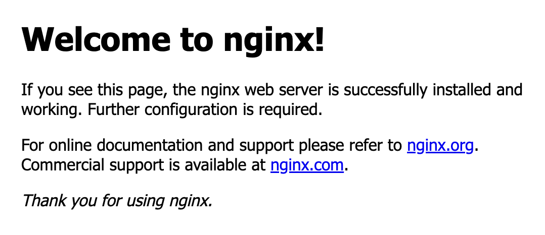 Nginx working